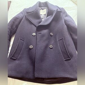 Zara Women's Navy Pea Coat